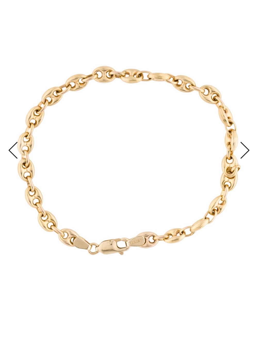 14k yellow gold mariner link bracelet